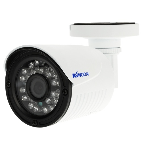 Vigilancia Seguridad KKmoon® AHD 1080P 2000TVL megapíxeles circuito cerrado de televisión al aire libre ayuda de la cámara de la bala cubierta resistente a la intemperie IR-CUT filtro nocturno Ver Plug and Play 24 LEDs