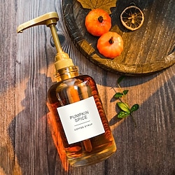 500Ml Syrup Glass Bottle Coffee Stick Coffee Syrup Dispenser Coffee Pump Glass Syrup Bottle Lightinthebox