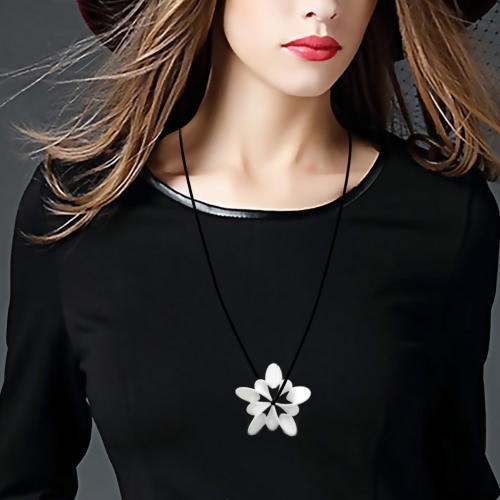 Tomfeel 3D Printed Jewelry Blooming Flower Elegant Modeling Pendant Jewelry Necklace Accessories