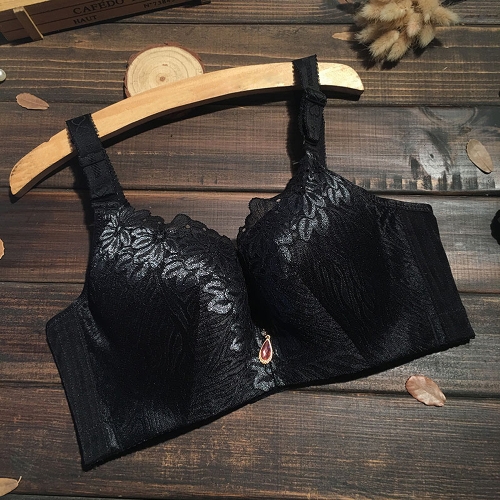 Sexy Women Plus Size 3/4 Cup Lace Push Up Bra Thin Light Padded Underwire Brassiere Underwear Large Cup