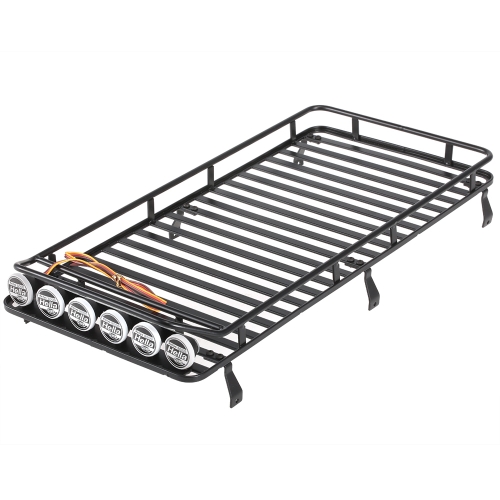 Austar AX-520 Luggage Carrier Roof Rack Light LED para RC 1/10 Rock Crawler