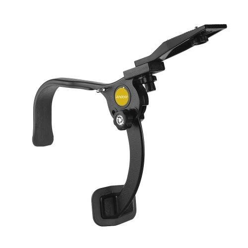 Andoer Q440A Estabilizador de soporte de hombros a mano Estabilizador de hombros Soporte de hombro Sistema de fabricación de películas de película Soportes de tornillo de 1/4 pulgadas para cámaras DSLR Cámara de acción DV Máx. Carga 8kg