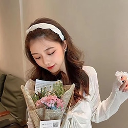 retro hair hoop women's twisted face washing hair bundling press hair head hoop net red hair card all-match going out braid hair hoop high-end sense Lightinthebox