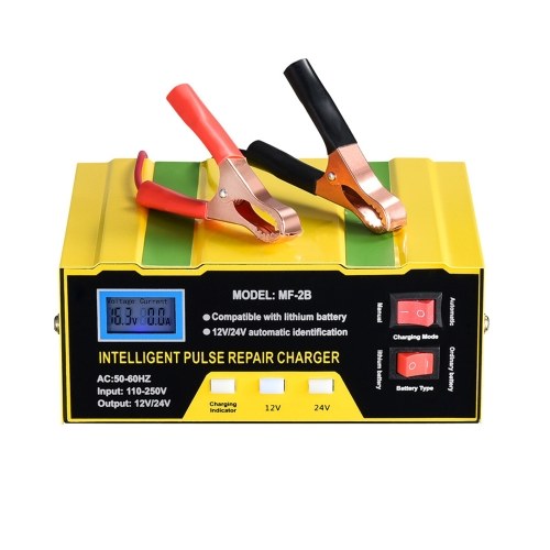 Chargeurs de batterie de voiture 12V/24V Chargeur intelligent de réparation d'pulsations