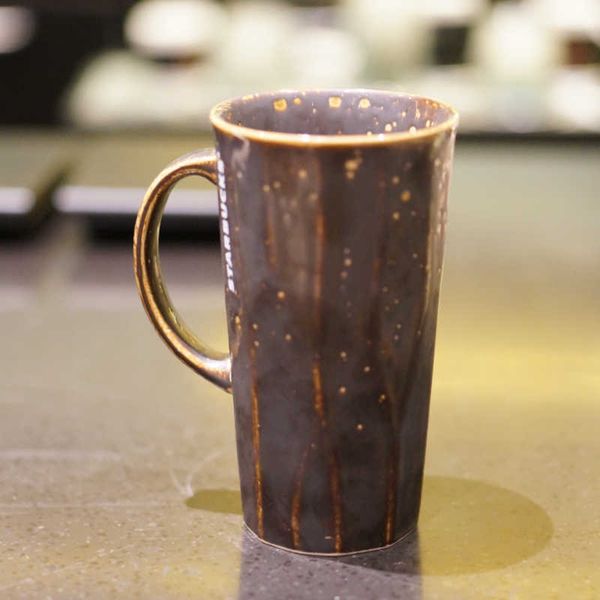 2021 Starbucks cup selection black and white marble grain RETRO MUG couple copper seal pair cup thermos cup