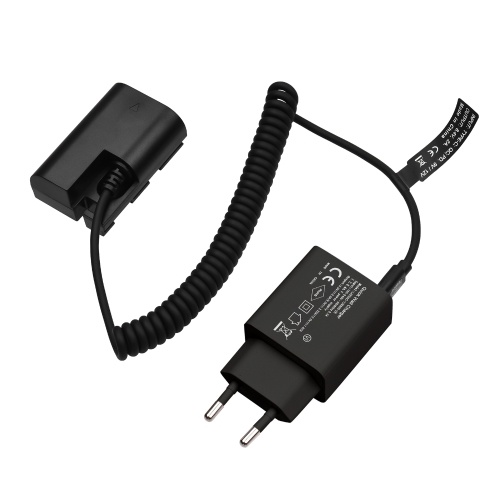 Andoer type-c DR-E6 batterie factice coupleur cc 20W PD adaptateur remplacement pour Canon EOS 60D 70D 80D 5DS R 5D Mark IV III 5D4 5D3 5D2 II