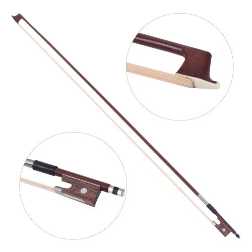 ammoon Full Size 4/4 Solid Wood Electric Silent Violin Fiddle Style-4 Ebony Fingerboard Pegs Chin Rest Tailpiece with Bow Hard Case Tuner Headphones Rosin Extra Strings & Bridge