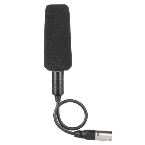 Enregistrement vidéo Interview photographie stéréo à condensateur unidirectionnel Microphone Mic pour caméscopes Sony Panosonic--Interface XLR