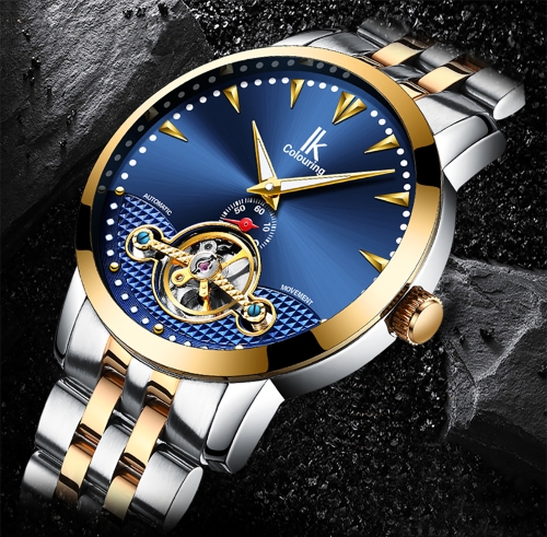 Reloj mecánico automático IKColouring Business Reloj resistente al agua 3ATM Reloj luminoso Reloj masculino