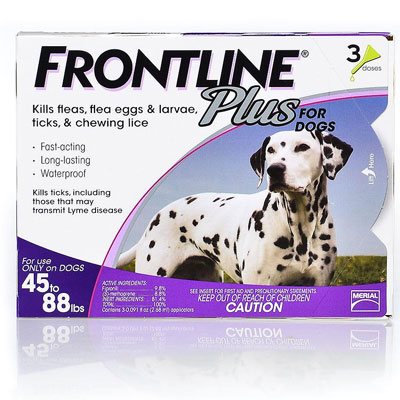 Frontline Plus For Large Dogs 45-88 Lbs (Purple) 12 Doses