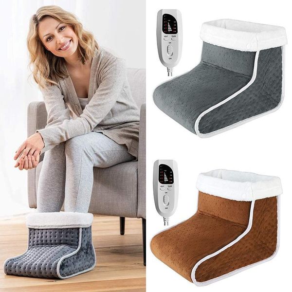 Carpets Electric Foot Warmer heated massager Temperature Washable Lining 6 Levels Heat Settings Timed Heated Shoe For Home Office Warming Products