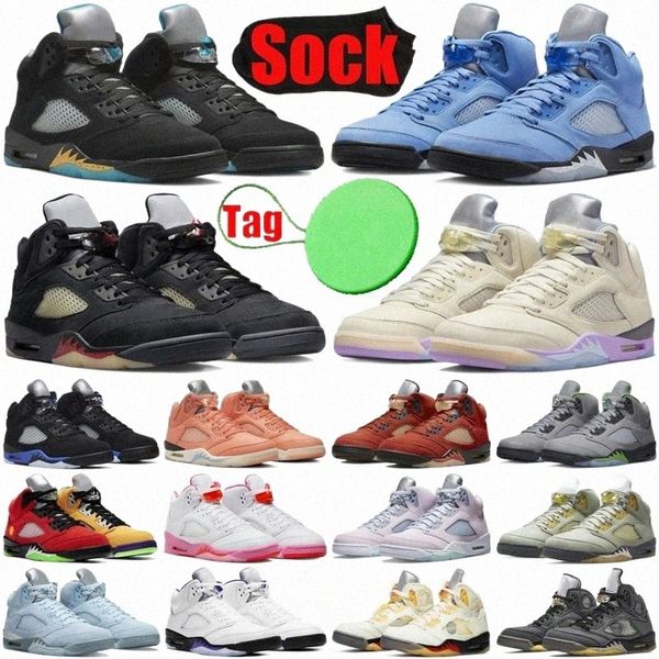 Aqua 5 5s mens basketball shoes Jumpman Sail Crimson Bliss Off Noir Racer Blue UNC Pinksicle Easter Bluebird Mars For Her men trainers ExQf#
