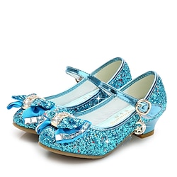 Frozen Fairytale Princess Elsa Shoes Girls' Movie Cosplay Sequins Halloween Black White Silver Shoes Halloween Carnival Masquerade Polyester Plastics World Book Day Costumes Lightinthebox
