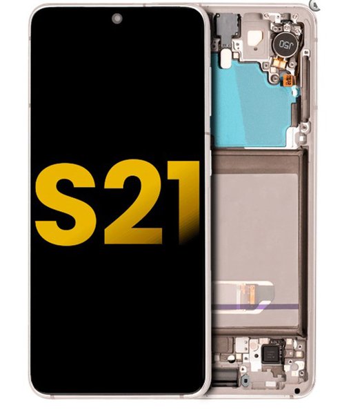 OEM Display For Samsung Galaxy S21 LCD G991 AMOLED Screen Touch Panels Digitizer Assembly With Frame