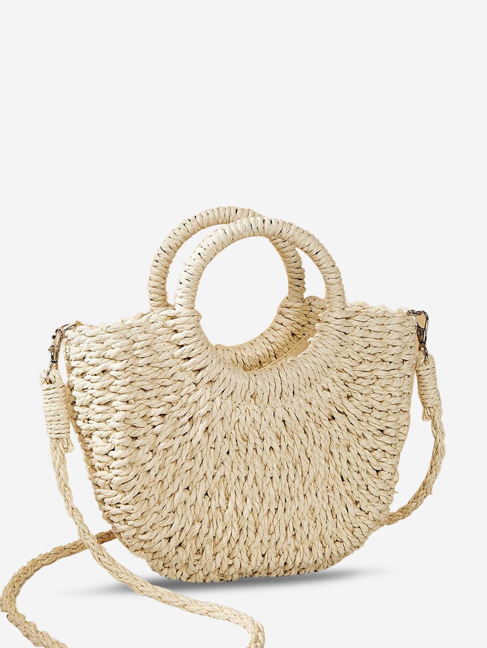 Straw Raffia Beach Crossbody Bag