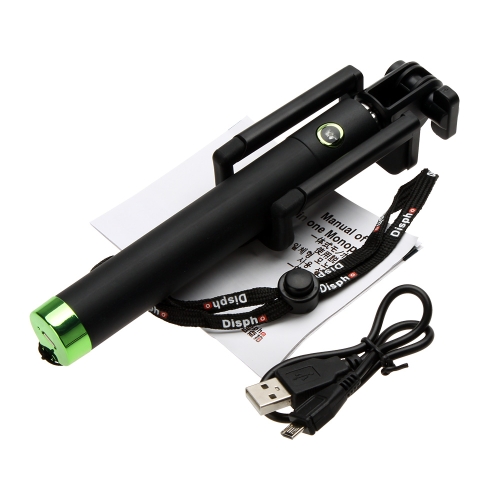 Extendable Wireless BT Remote Shooting Control Shutter Handheld Selfie Self-Timer Rotatable Pole Monopod for iPhone5 iPhone 6  Samsung Smartphones with IOS 5.0 Andriod 4.2 System or above