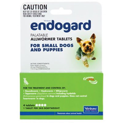 Endogard For Small Dogs And Puppies 11 Lbs (5kg) 1 Tablet