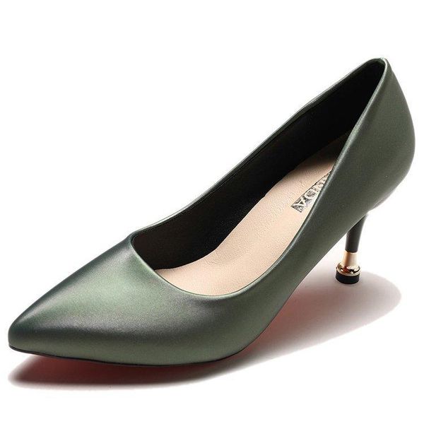 Dress Shoes High-heeled Women Spring And Autumn 2021 Thin Heels Pointed Daily Ladies Shallow Work Free Transportation