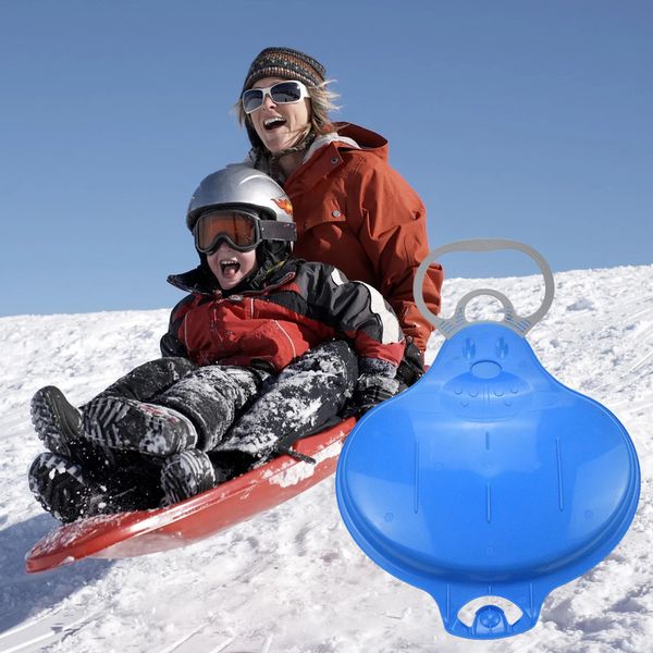 Sledding Kids Adult Snow Sleds Sand Slider Portable Sledge Ski Pad Board Anti Skid Outdoor Grass Plastic Boards Luge 220831