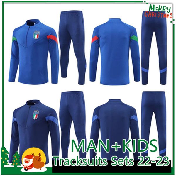 22/23 Soccer Tracksuits Sets VERRATTI Shirt BONUCCI BARELLA IMMOBILE training Italia CHIESA Soccer Jerseys 2022 2023 ItalyS tracksuit INSIGNE JORGINHO BELOTTI