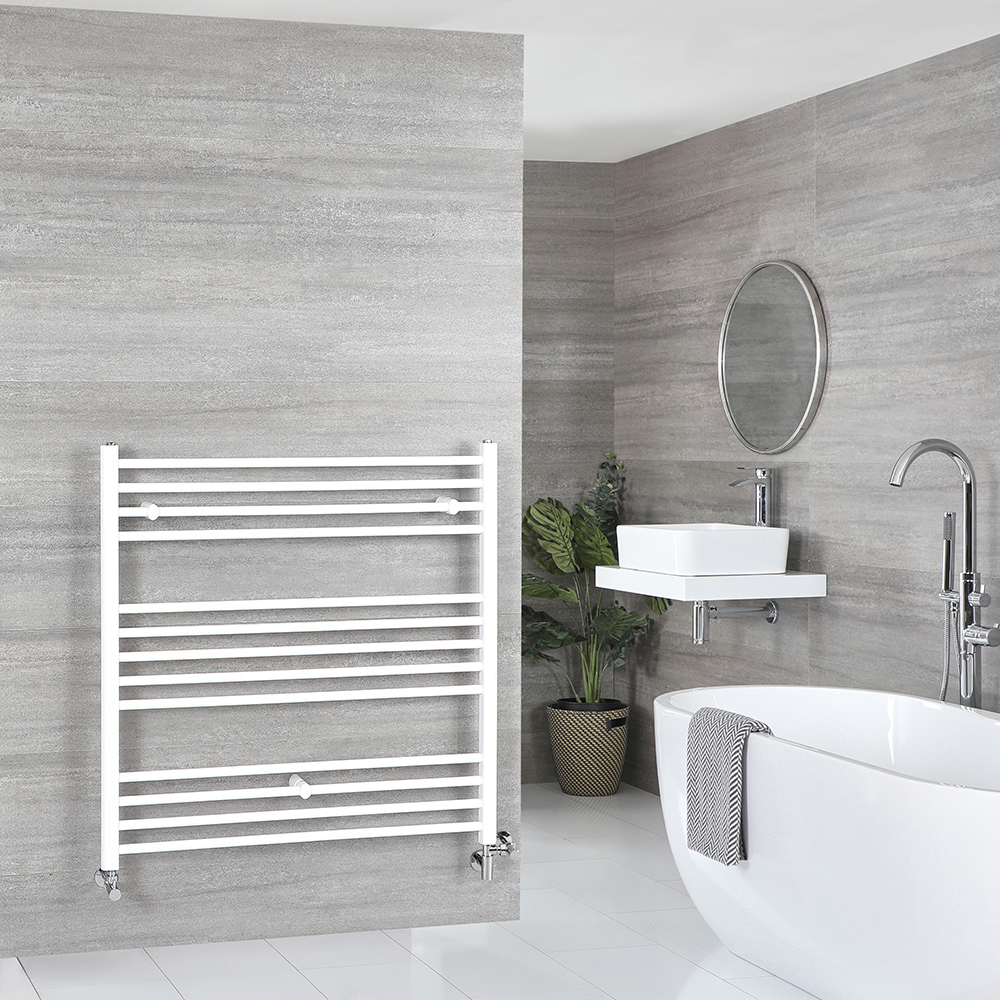 Radiador Toallero Mixto - Blanco Plano - 1000mm x 1000mm - Ive