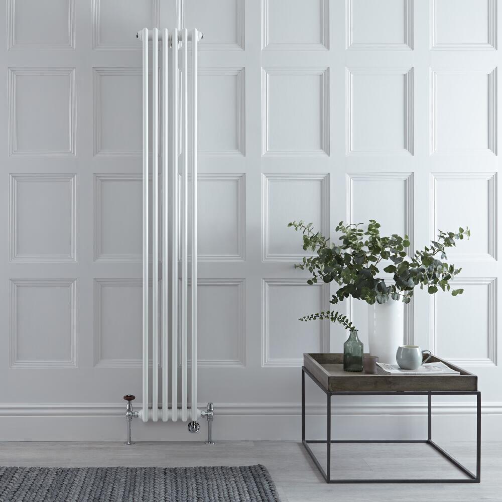 Radiador Tradicional Vertical Triple Mixto Regent - Blanco - 1800mm x 290mm - Disponible con Opción WiFi