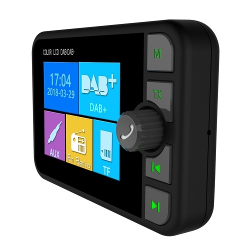 Receptor de radio DAB Pantalla a color Pantalla digital Transmisión FM Reproductor de música MP3 BT para automóvil (solo para países que tienen señal DAB)