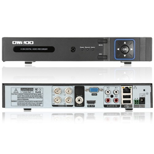 OWSOO 4CH Channel Full 1080N (960 * 1080) AHD DVR HVR NVR H.264 HD P2P Red en la nube Onvif Grabadora de video digital + 1TB HDD compatible Grabación de audio Control de teléfono Detección de movimiento Email Alarm PTZ para CCTV Sistema de vigilancia de c
