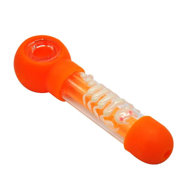 smoke accessory tobacco pipes cigarette smoking shop scorpion pattern smoking bucket colorless tasteless can carry silicone bong