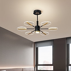 LED Pendant Light Dimmable Sputnik Design Adjustable Geometric Shapes Flush Mount Ceilling Lights 6-Light 29 Hanging Chandeliers for Living Room Dinning Room Kitchen 220-240V Lightinthebox