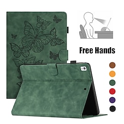 Tablet Case Cover For Apple Mini 11 iPad Air 5th 4th 10.9 ipad 9th 8th 7th Generation 10.2 inch iPad Air 3rd 10.5'' with Stand Flip Card Holder Butterfly Solid Colored TPU PU Leather Lightinthebox
