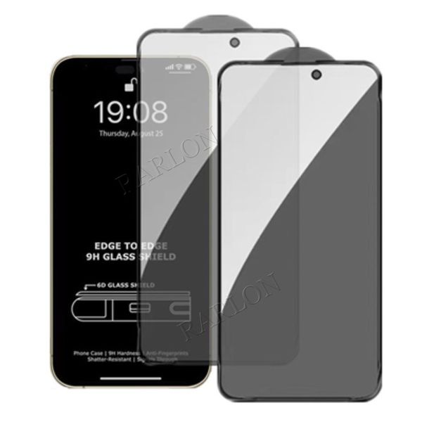 Privacy Screen Protector For iPhone 14 Pro Max 13 12 Mini 11 Xr Xs 8 Plus Anti-Spy Anti-Fingerprint Anti-Scratch Full coverage Full Glue Bubble Free Slim and Sturdy