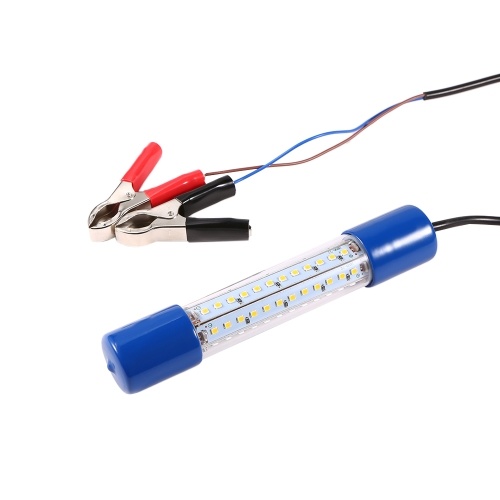 12V 12W 72 LEDs Underwater Night Fishing Light Submersible LED Lamp Bait Squid Fish Attracting Light Fish Finder Light with 5.5M Cord