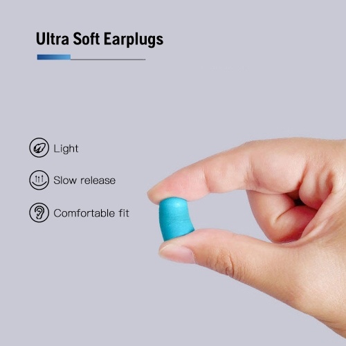 5 paires de bouchons d'oreilles en mousse ultra-douce