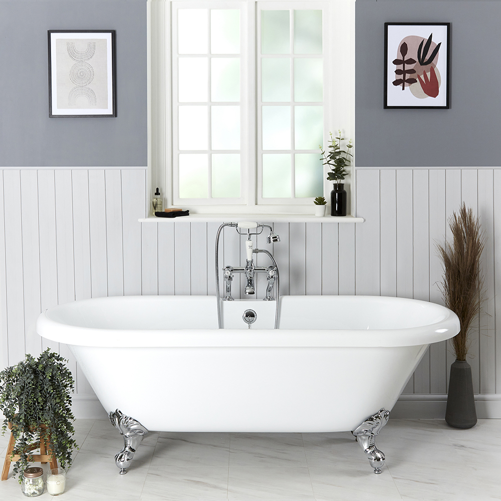 Bañera Acrílica Tradicional Exenta 1750mm x 770mm con Variedad de Distintas Patas para Bañera Disponibles  - Legend