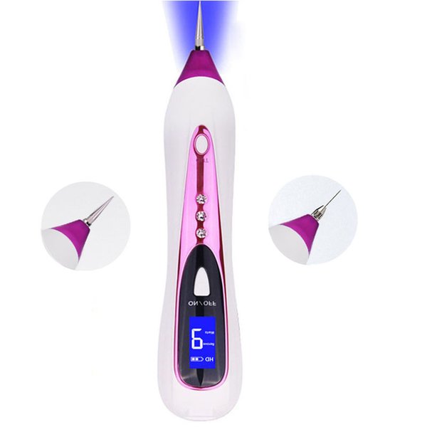 Newest Laser Facial Freckle Dark Spot Remover Tool Wart Removal Machine Tattoo Mole Removal Plasma Pen Diamond insert 9 Gear Rab