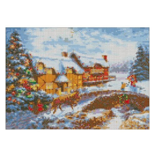 Kit de peinture diamant bricolage 5D de Noël 12 * 16 pouces / 30 * 40cm