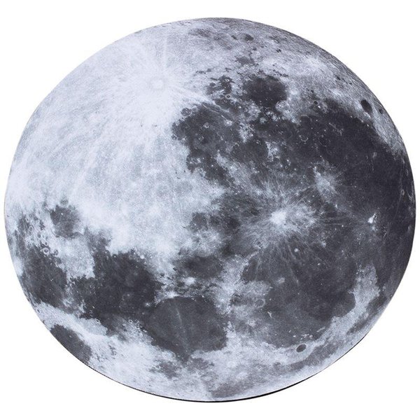 Mouse Pads & Wrist Rests 8 Inch 20cm Grey Moon Light Pad Mat For Computer Laptop Desktop Accessories (grey)