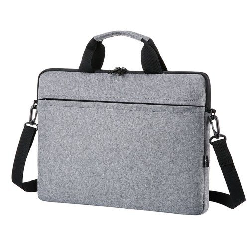 Sacoche pour ordinateur portable 13,3 pouces Grande capacité Sac de protection pour ordinateur portable en tissu Oxford résistant aux rayures et aux éclaboussures Noir