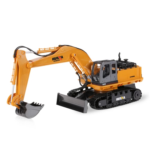 Huina original NO.1510 de juguetes de 2,4 GHz 11CH aleación de Ingeniería Electrónica de maquinaria pesada excavadora juguetes RC del carro del coche