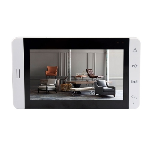 Seguridad para el hogar Monitor LCD de 7 pulgadas Monitor de video en color Puerta de puerta Timbre