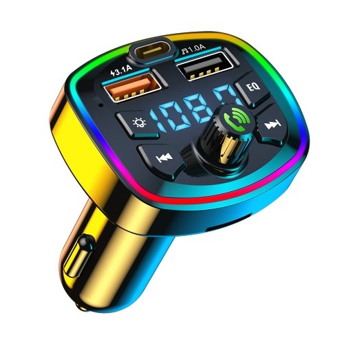 Voiture MP3 Player BT5.0 FM Émetteur radio Récepteur radio