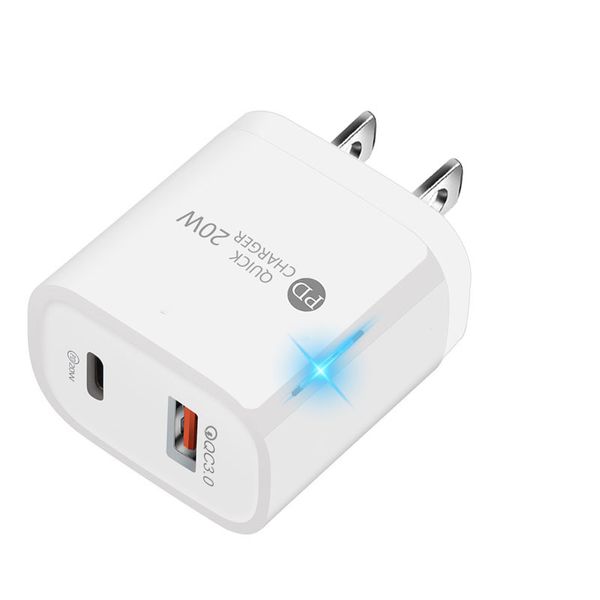 20W PD USB Wall Charger EU US Plug CE Travel Power Adapter for iPhone 14 13 12 Samsung S20 Fast Chargers izesovrb