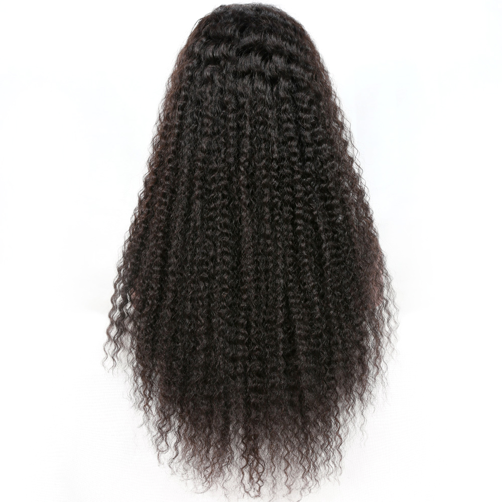 Fast Shipment 28 Inch Deep Wave Human Hair Wig Virgin Chinese Hair Full Lace Wig
