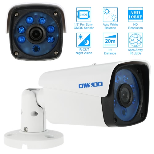 OWSOO  2000TVL 1080P AHD Bullet Waterproof Camera 2.0MP 3.6mm 1/3