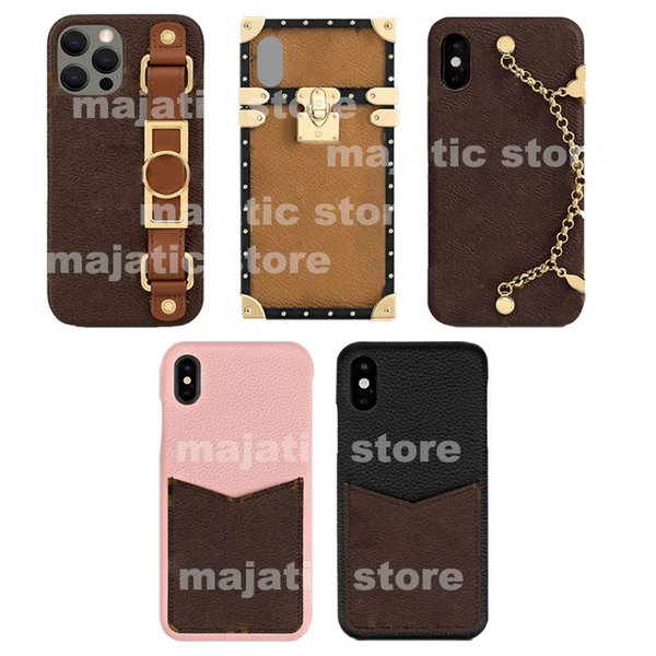 L Designer iphone 12 Pro Max phone cases leather full body fashion cover high quality for iphone13 11 XR XS 7/8 plus samsung S20 NOTE with retail box dropshipping