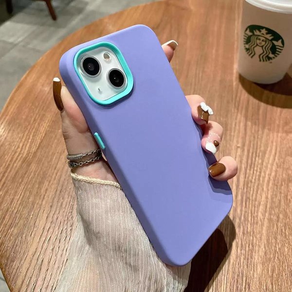 Liquid silicone three in one iPhone case 13/12pro Max phone cases iPhone 11 all inclusive fall proof XSMax silicones x 7p 8p good