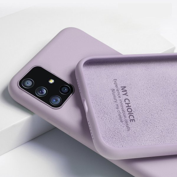 Liquid Silicone Phone Case for Samsung S22 S21 S20 Plus Ultra FE A03S A73 A72 A71 A53 A52 A51 A42 A32 A20S S10 S9 S8 Note 10 9 8 Plus Cover