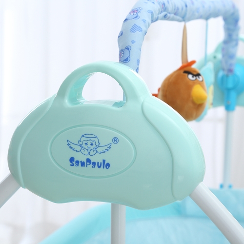 Electric Baby Cradle Swing Rocking Remote controller Chair Sleeping Basket Bed Crib For Newborn Infant Pink