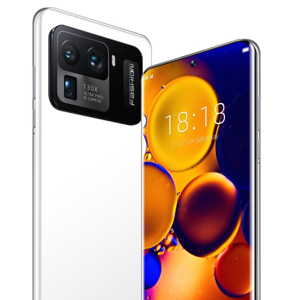 M11Ultra Smart phone Android 11.0 16GB RAM 512GB ROM 6800mAh Big Battery Deca Core CPU Mobile Phone 32+64MP Rear Cameras Newest 7.3 Inch
